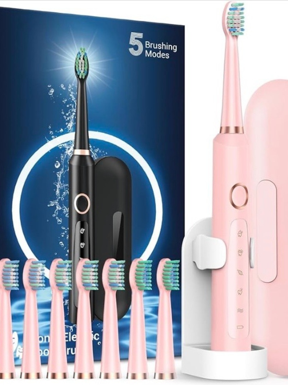 NEW - M5 Sonic Electric Toothbrush for Adults and Kids - Rechargeable Electric